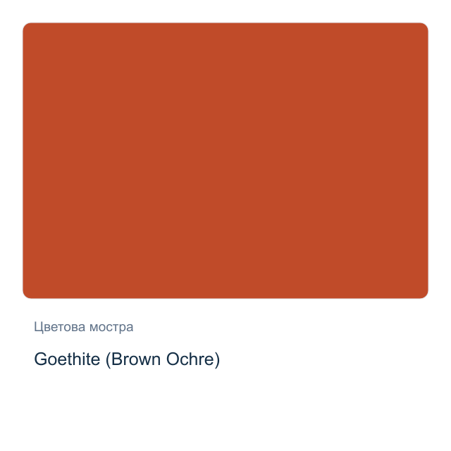 Акварелна боя Daniel Smith — Goethite (Brown Ochre), 15 мл
