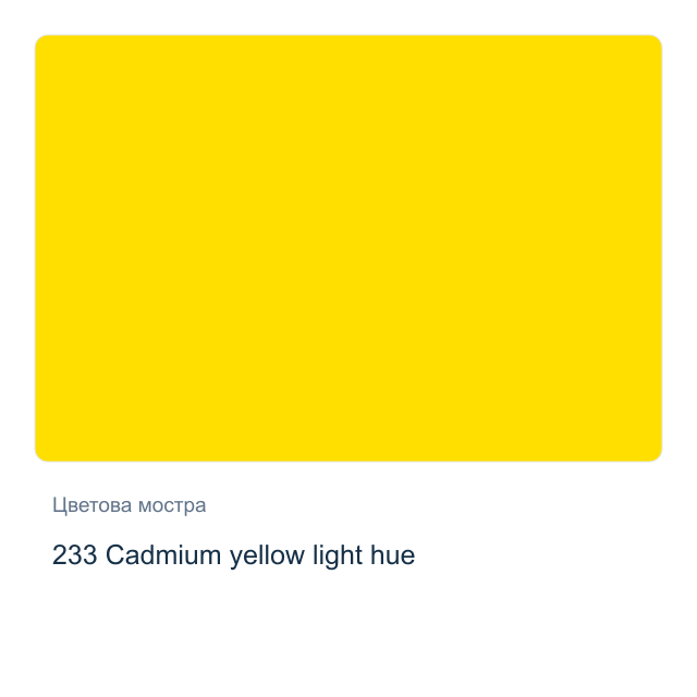Акрилна боя Schmincke PRIMAcryl Professional — 233 Cadmium yellow light hue, 60 мл